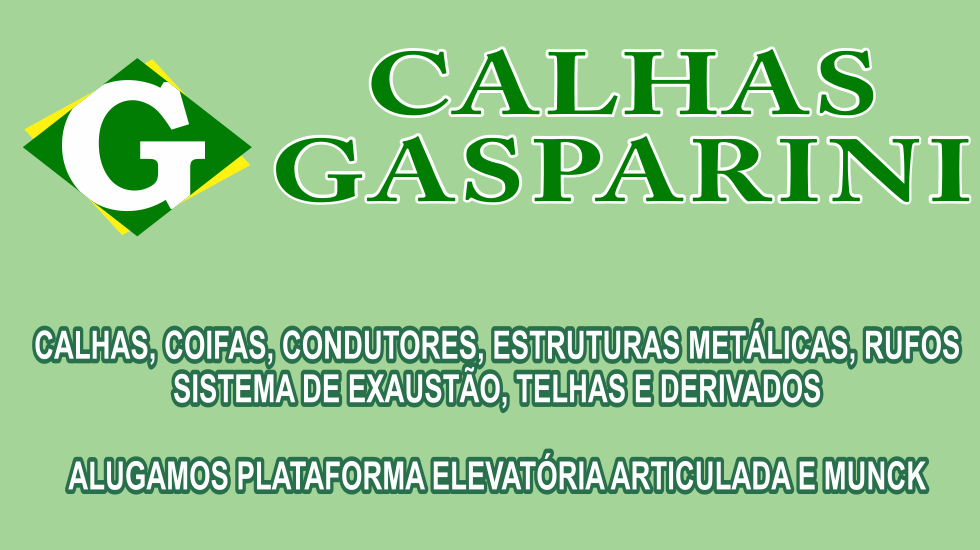 Capa Calhas Gasparini